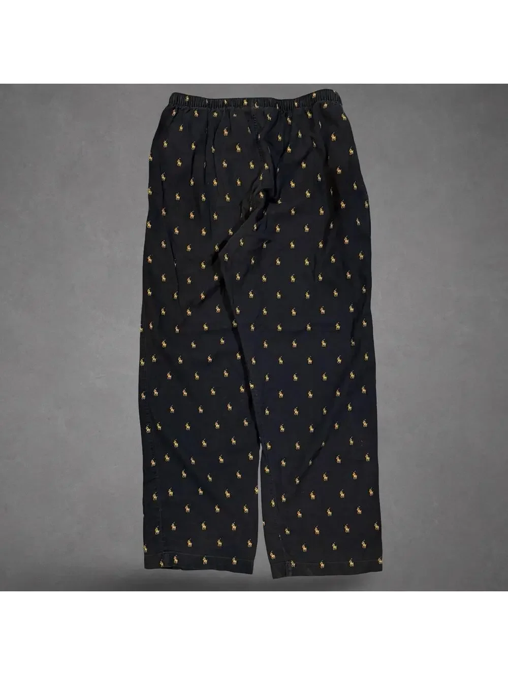Polo Ralph Lauren Sleepwear Black Allover Pony Pajama Pants M